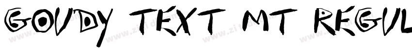 Goudy Text MT Regula字体转换